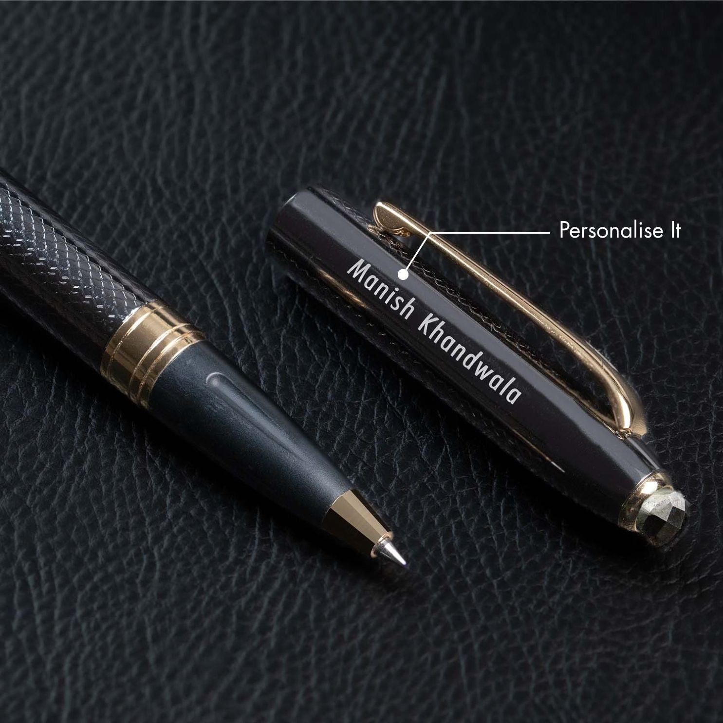 Personalised Pyrite 2 in 1 MagSnap Roller Ball Pen with Stylus