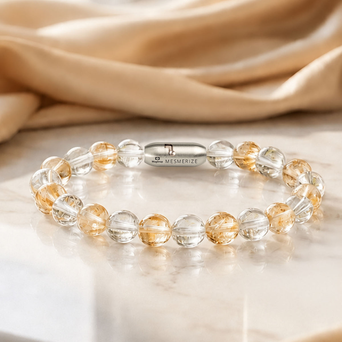 Natural Stone Jewellery Bracelet Citrine MagSnap