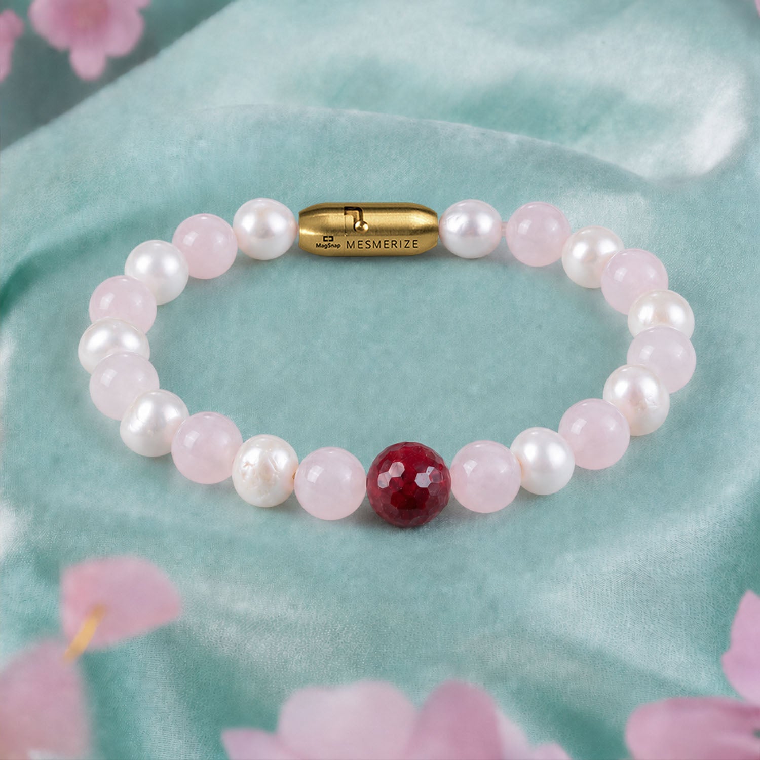 Beauty Pearl Natural Stone Bracelet With MagSnap2