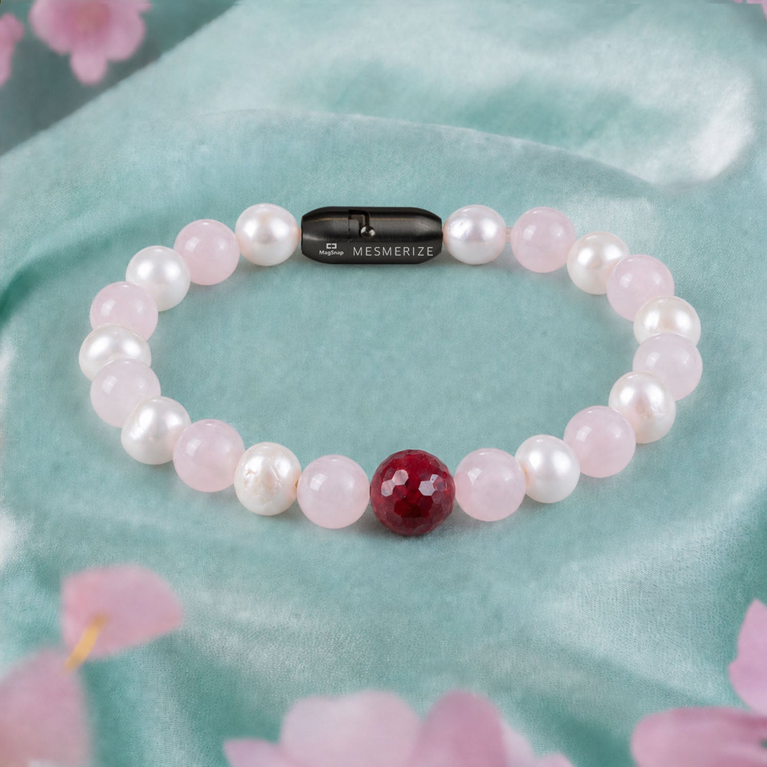 Beauty Pearl Natural Stone Bracelet With MagSnap2