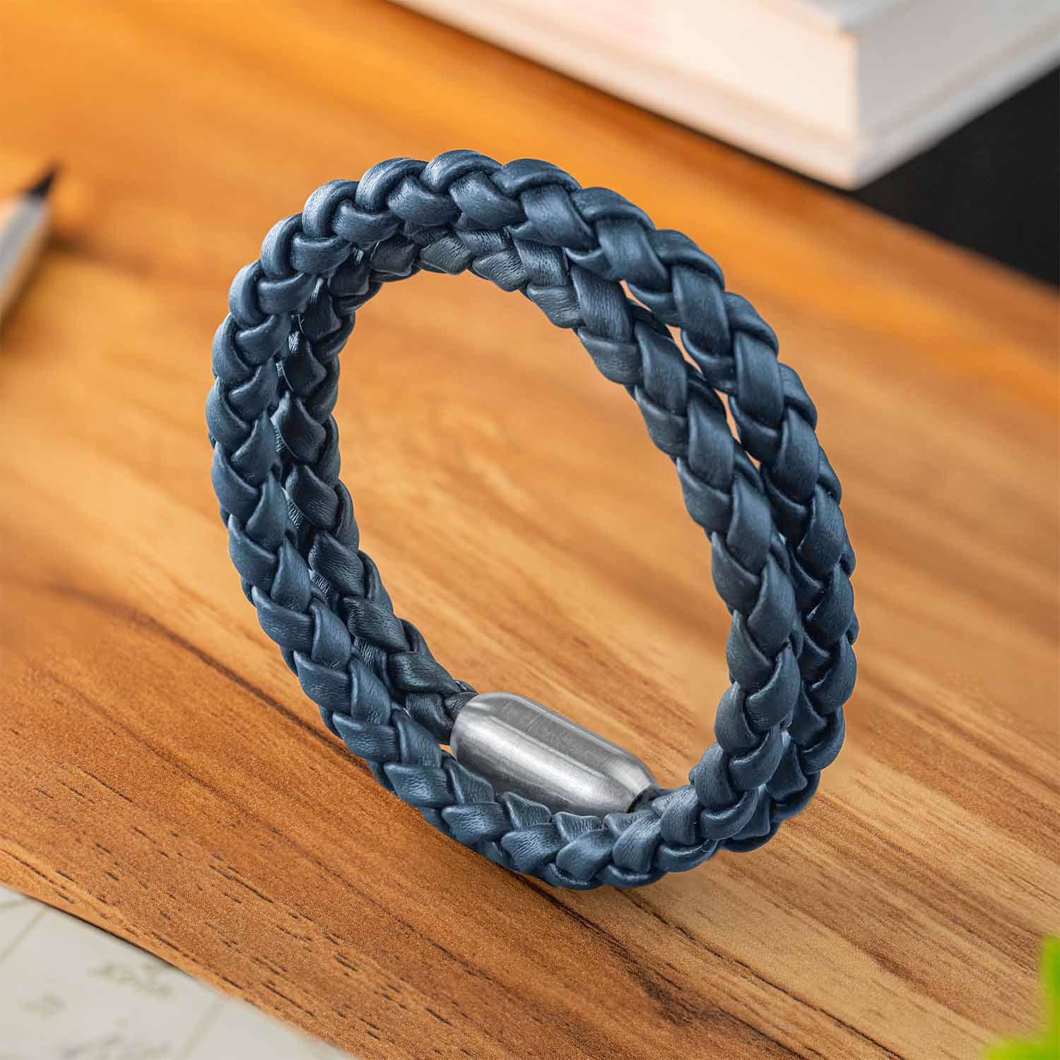 Phantom Looped NeoLeather Bracelet with MagSnap2 Blue