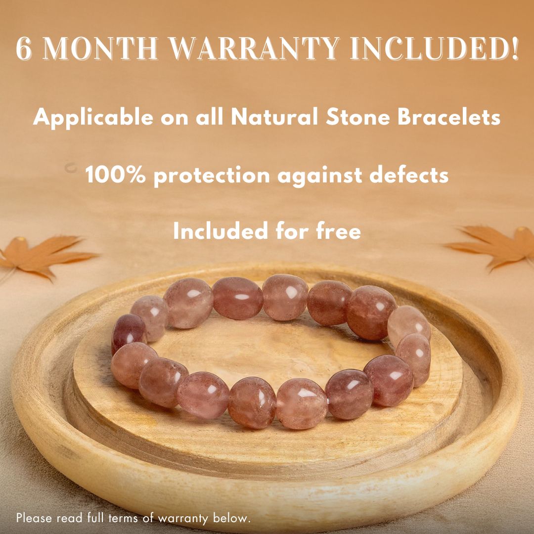 Matte Gold Hematite Stack Natural Stone Bracelet