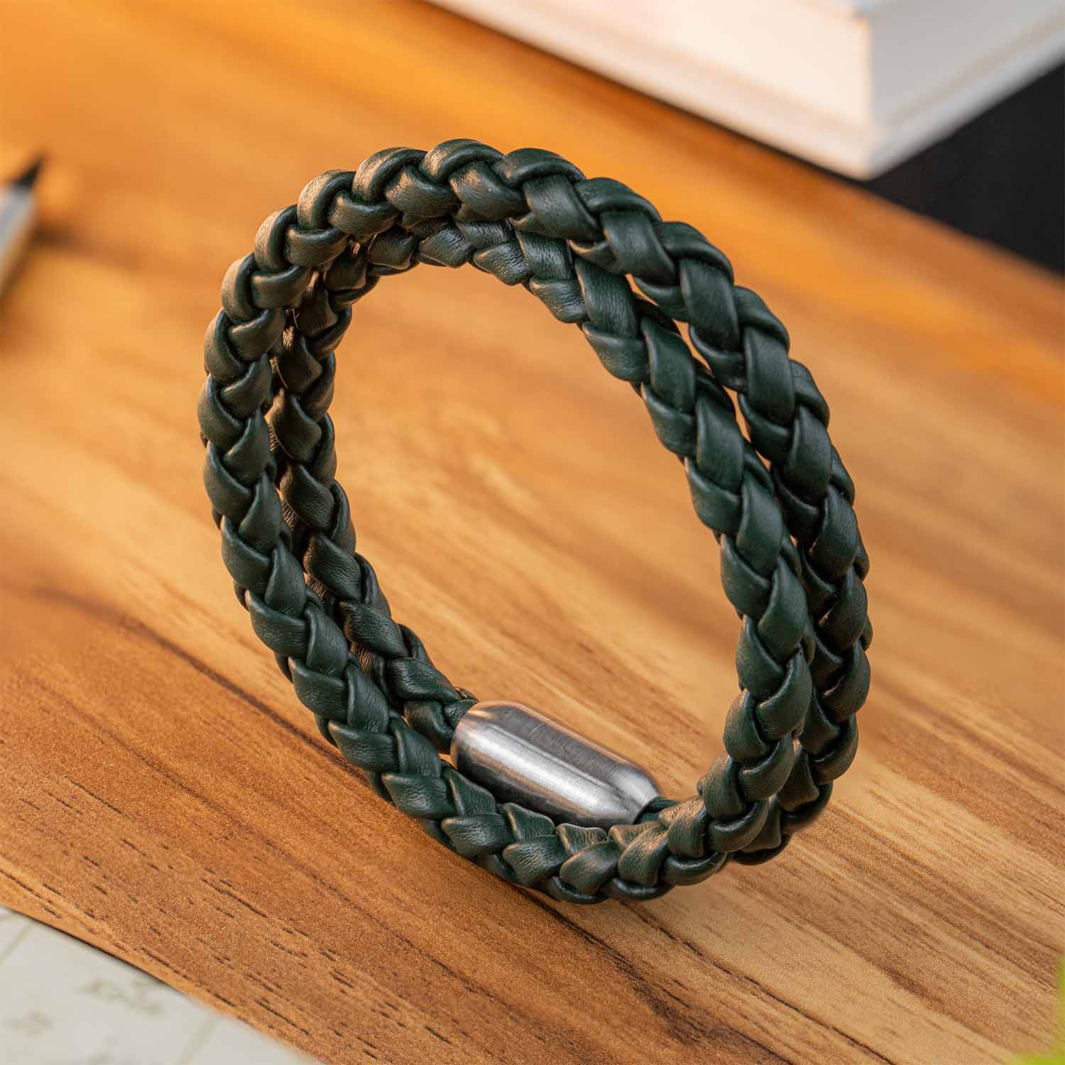 Phantom Looped NeoLeather Bracelet with MagSnap2 Green