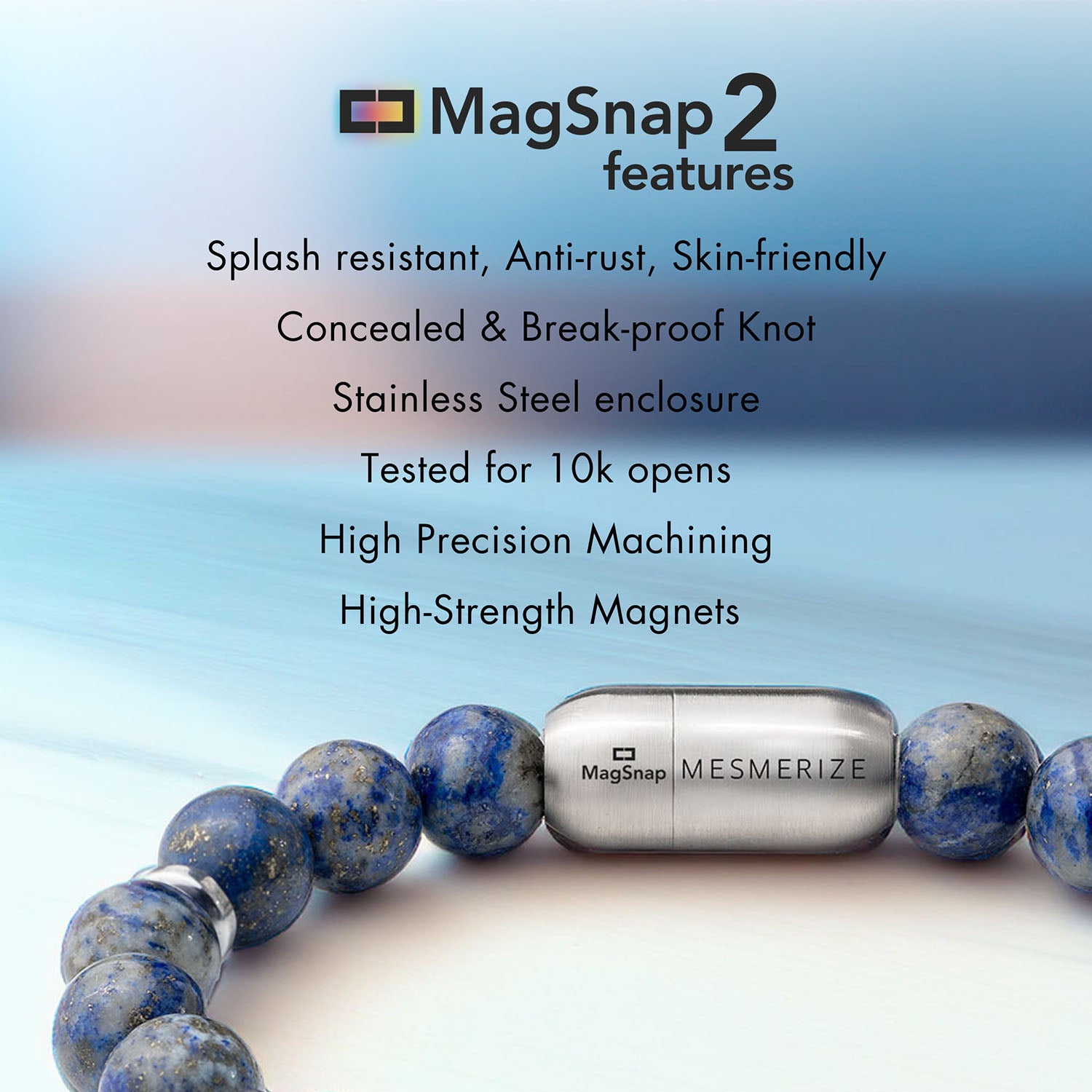 Malachite Natural Stone Couple Bracelets with Magsnap 2
