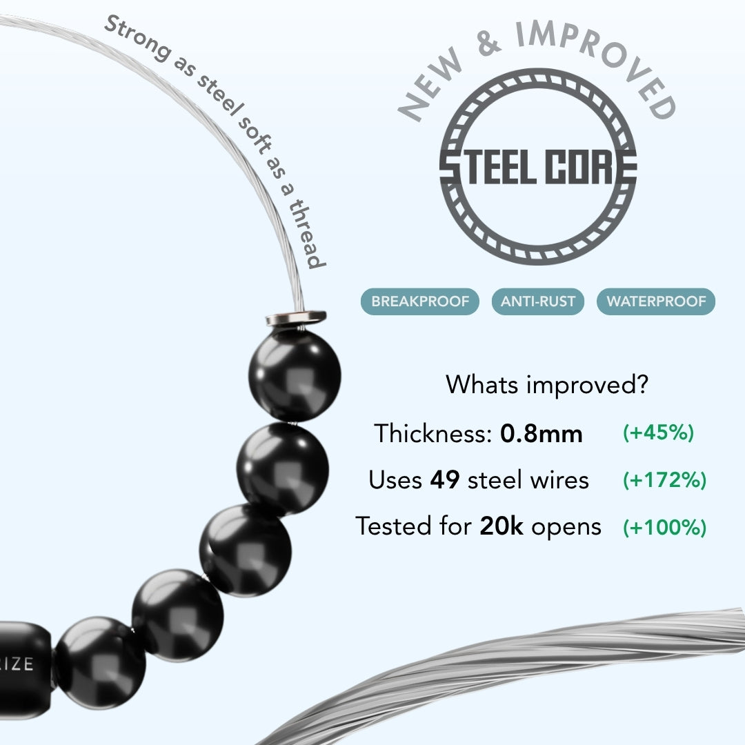 Natural Stone Jewellery Onyx Natural Stone Bracelet with MagSnap