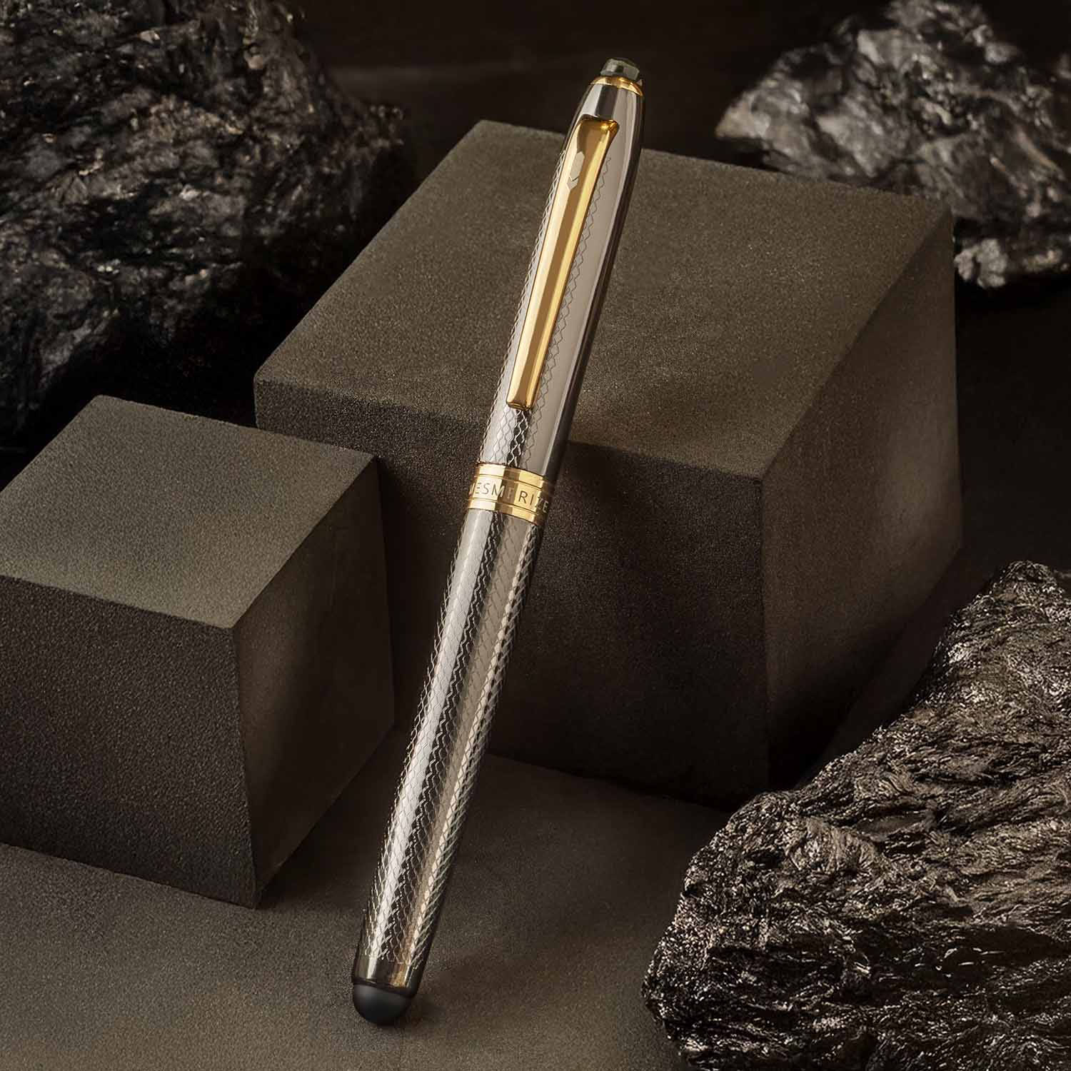 Obsidian 2 in 1 MagSnap Roller Ball Pen with Stylus