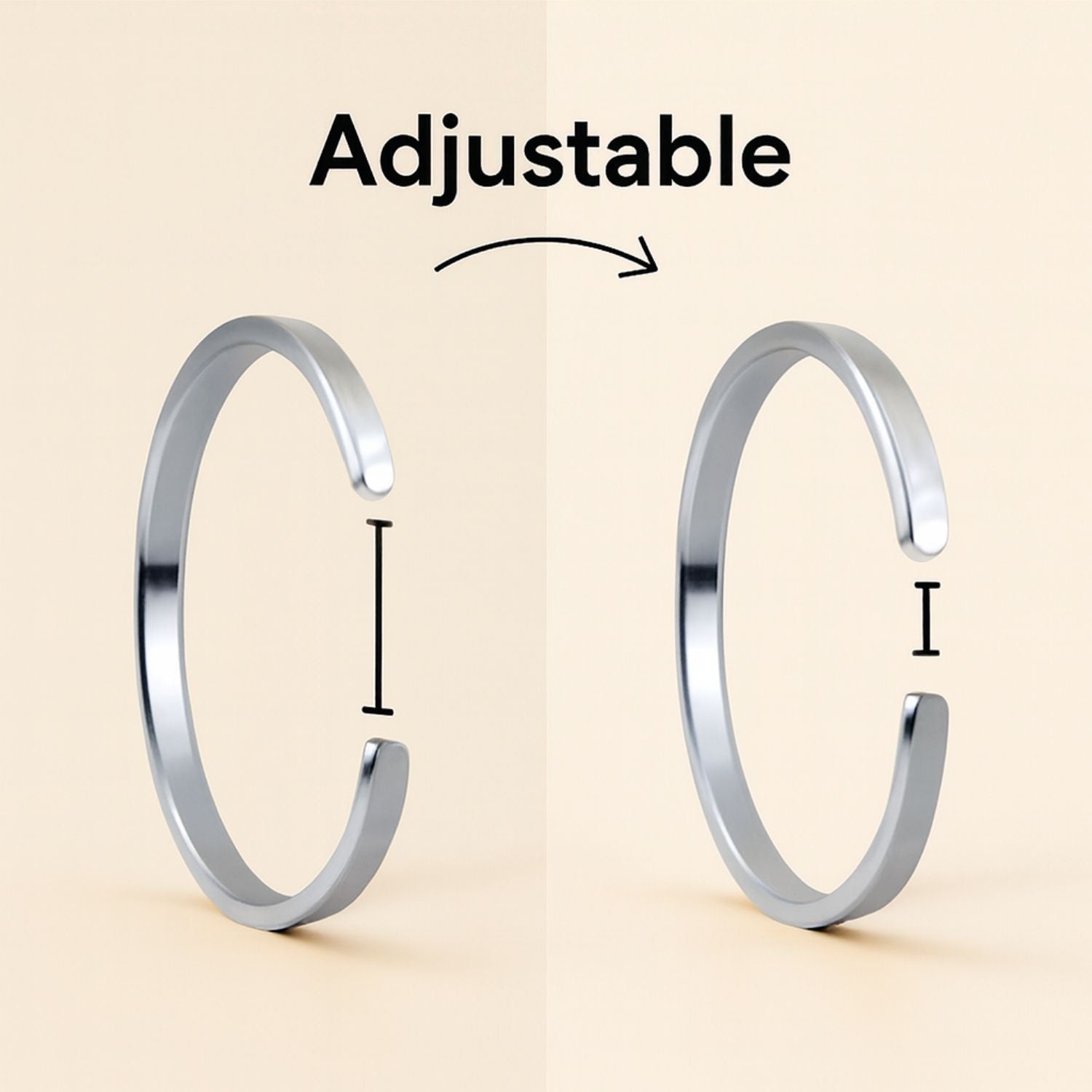 Personalised Silver Cuff Kada Bracelet