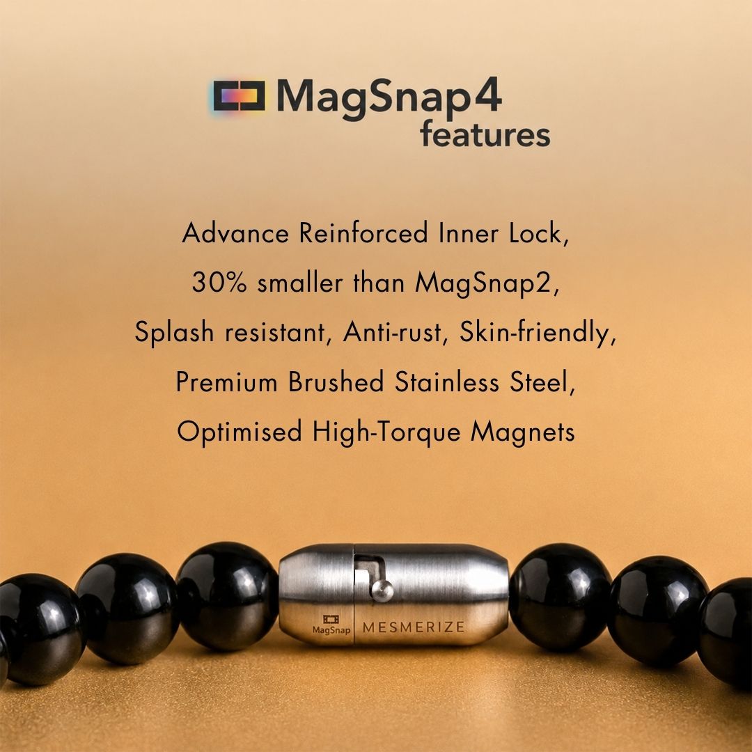 Mystic Aura Moonstone Natural Stone Bracelet With MagSnap2