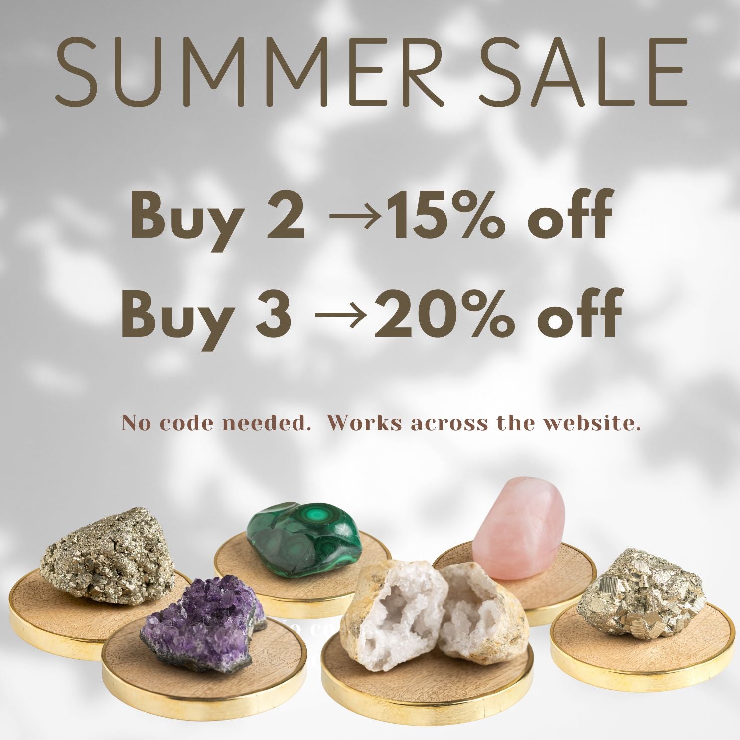 Balance Clear Crystal Geode Raw Stone With Mango Wood Coaster