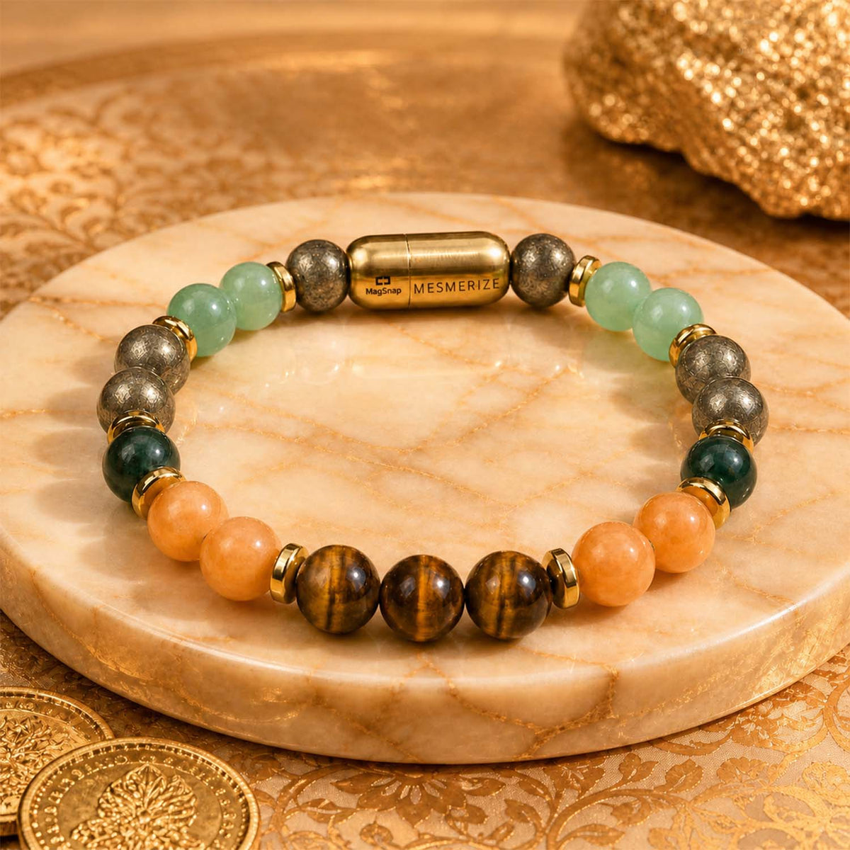 Dhanyog Wealth Attraction Natural Stone Bracelet 2