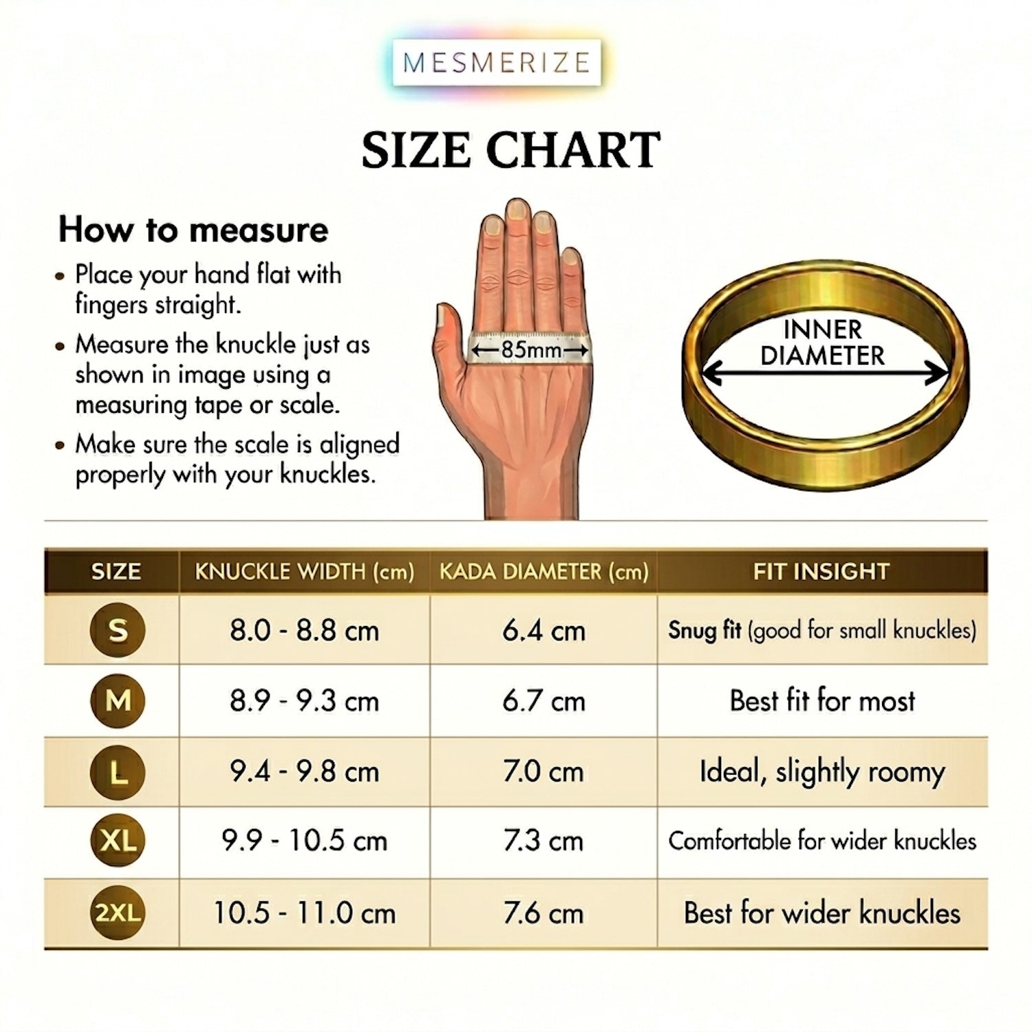 9 Verse Hanuman Chalisa MicroCarved Classic Round Kada Gold