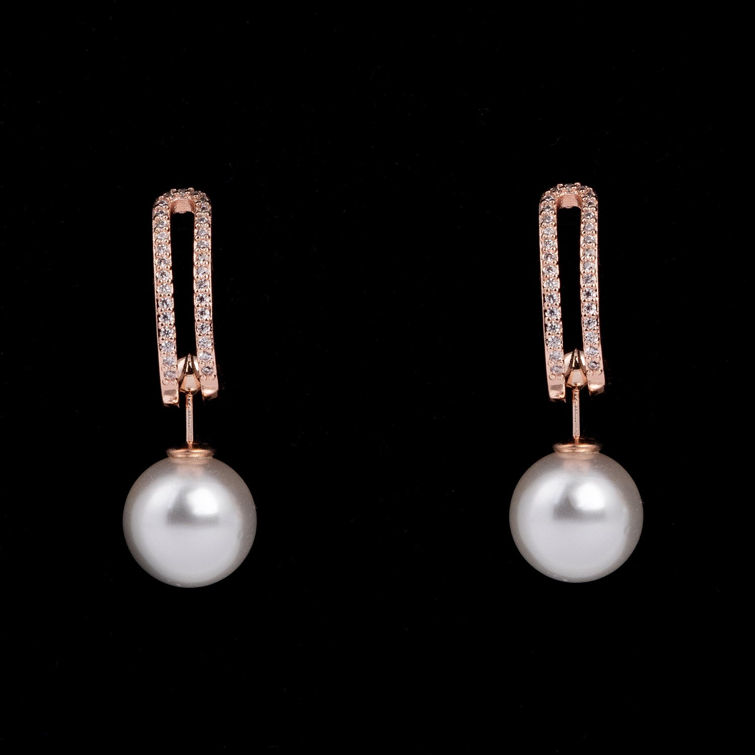 4 in 1 pearl earrings Rose Gold