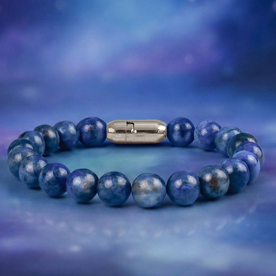 Clarity Blue Kyanite Natural Stone Bracelet With MagSnap 4