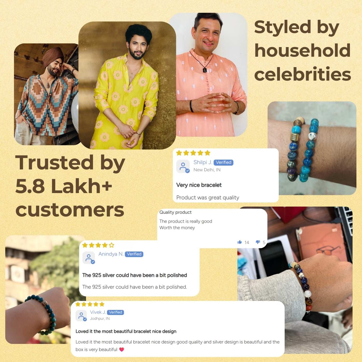 925 Sterling Silver Super 11 Chakra Natural Stone Bracelet With MagSnap2