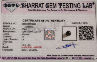 Amber lab certificate 2
