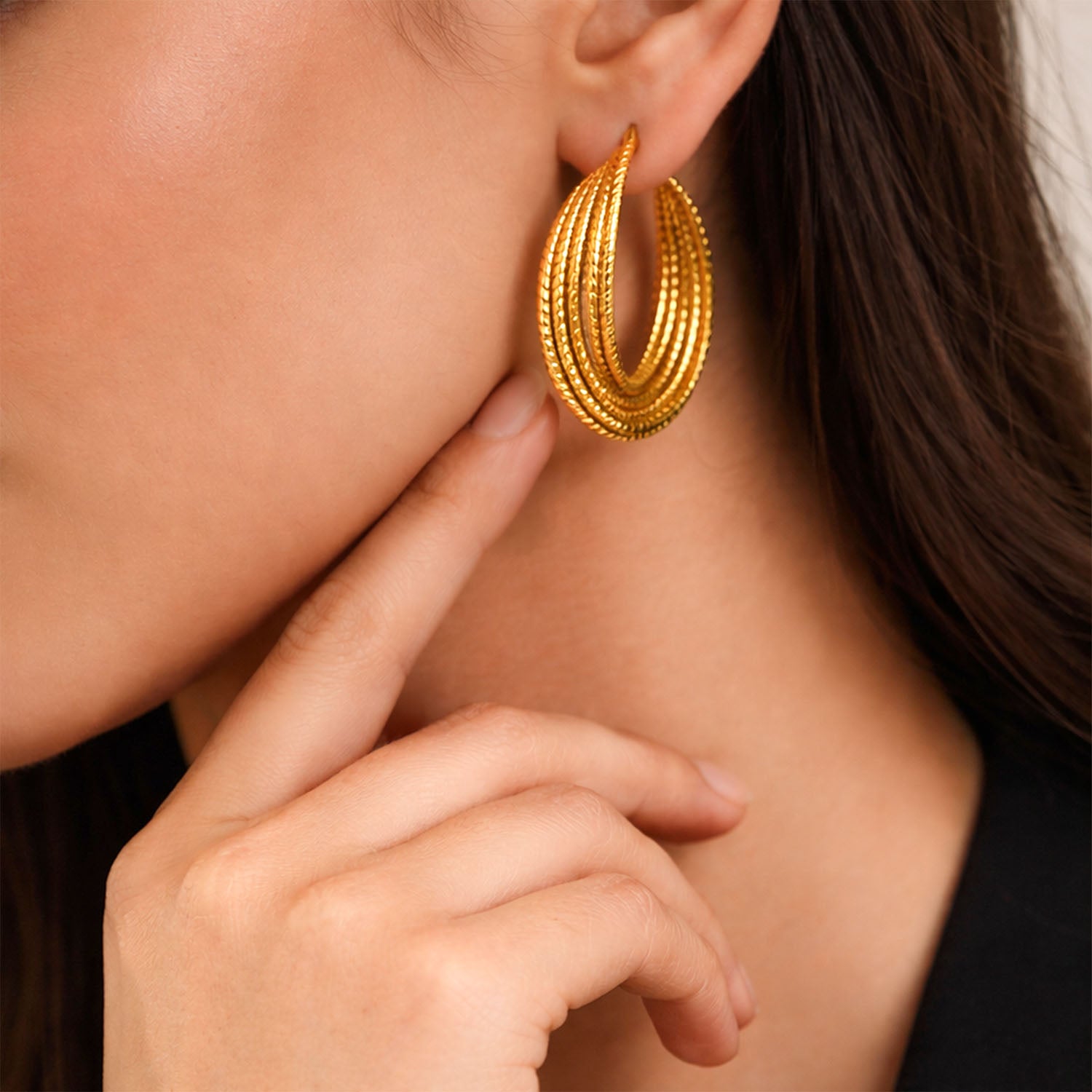 Aurora Multi Hoop Earring