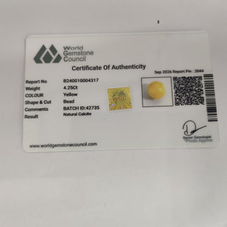 Calcite lab certificate 12