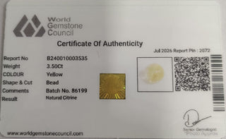 Citrine lab certificate 8