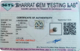 Emerald lab certificate 6