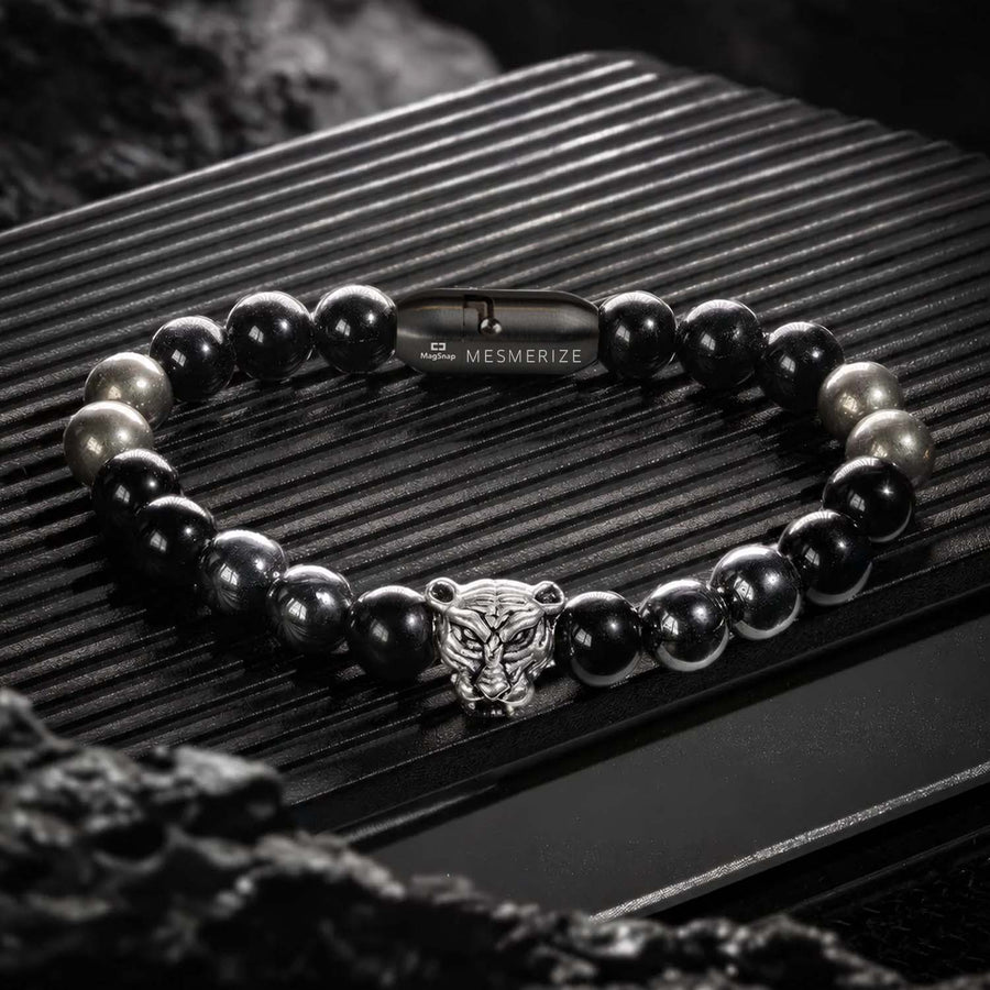 Focus Black Panther 2.0 Natural Stone Bracelet with MagSnap