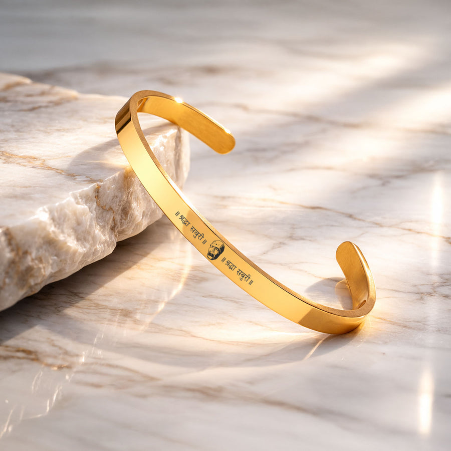 Sai Baba Gloss Cuff Adjustable Bracelet