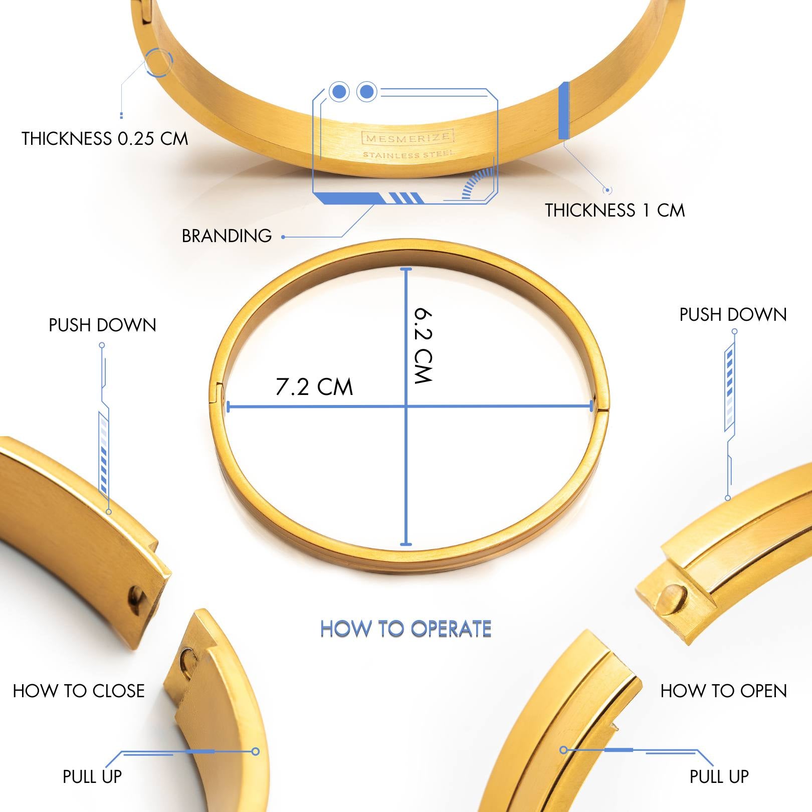 M Premium Jewellery Bracelet Claudius Gold