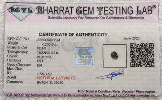 Larvikite lab certificate 4