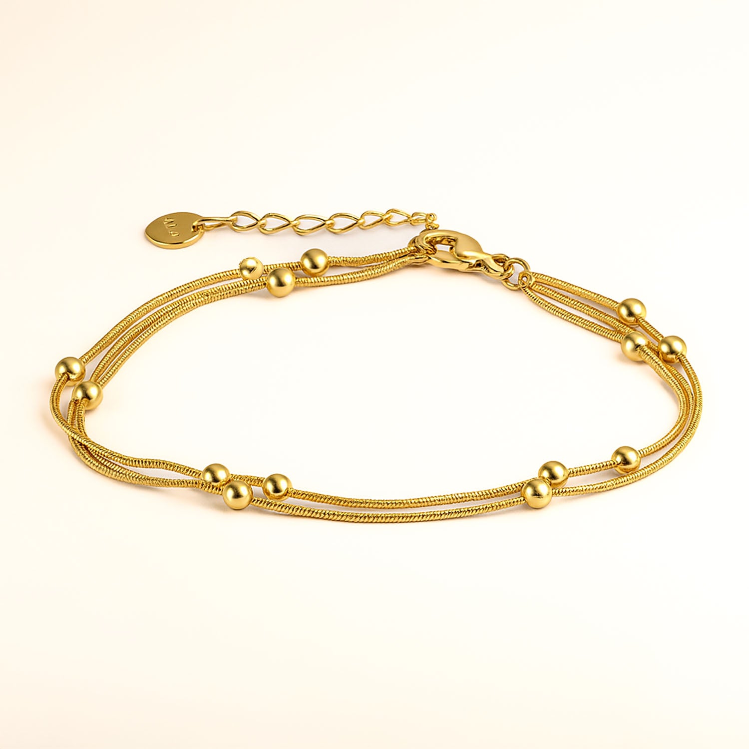 Liora Gold Layered Adjustable Bracelet