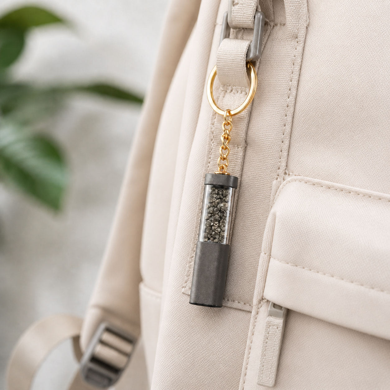 Money Magnet Pyrite Keychain