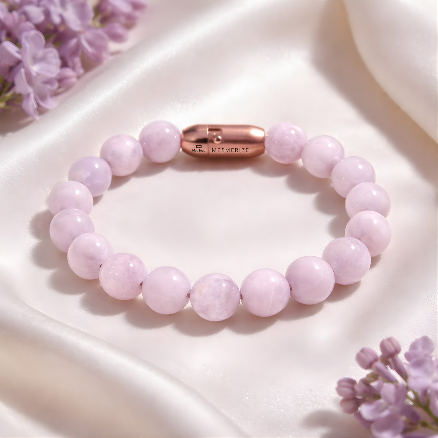 Nurturing Kunzite Natural Stone Bracelet With MagSnap 2