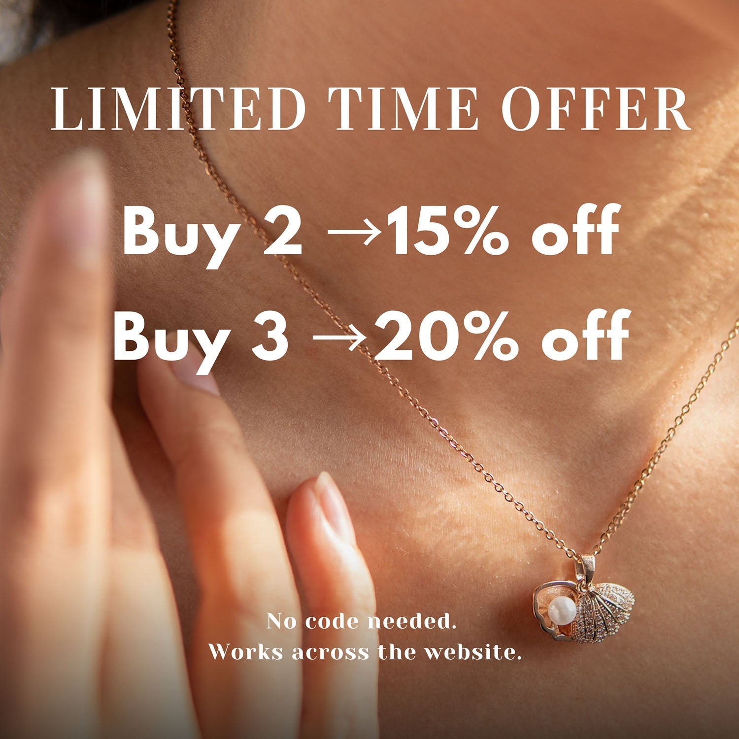 W Premium Jewellery Necklace Radiant Rose Gold