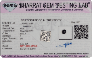 Om Onyx lab certificate 2