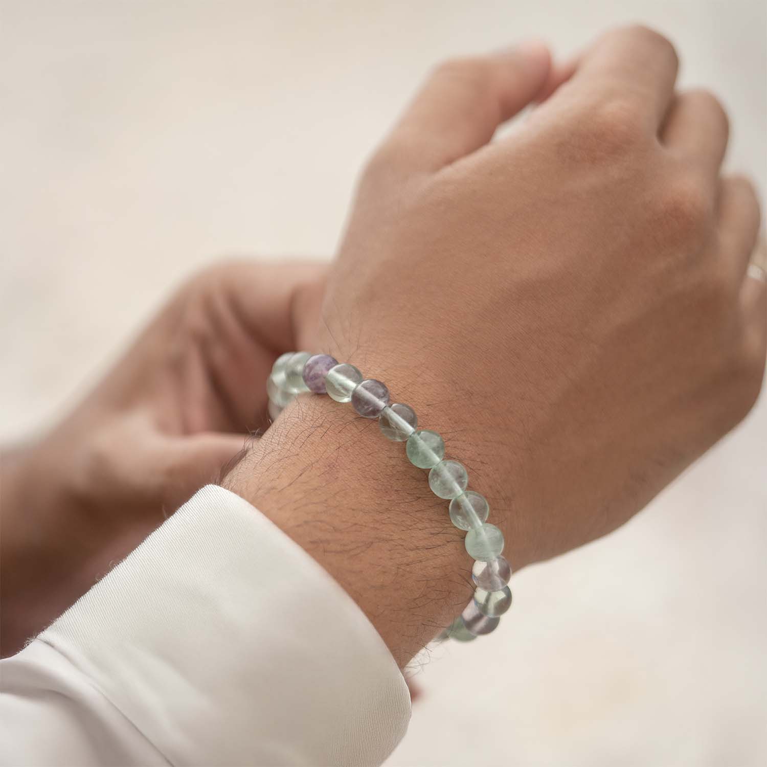 Opulent Multi Fluorite Natural Stone Bracelet 