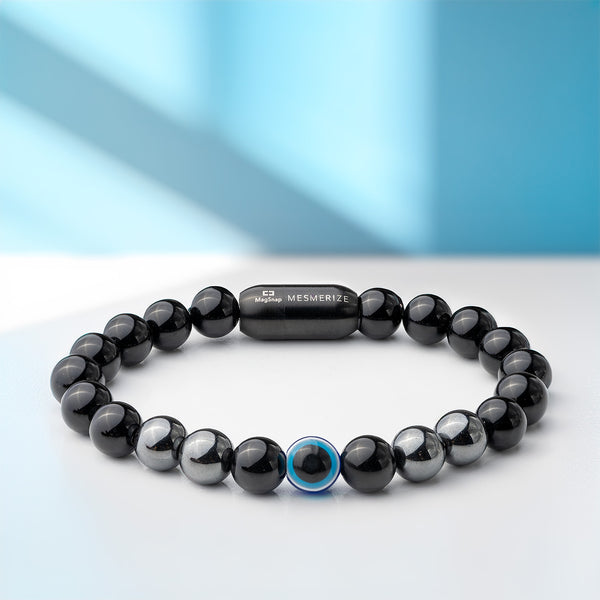 Protective Evil Eye Hematite Natural Stone Bracelet 2