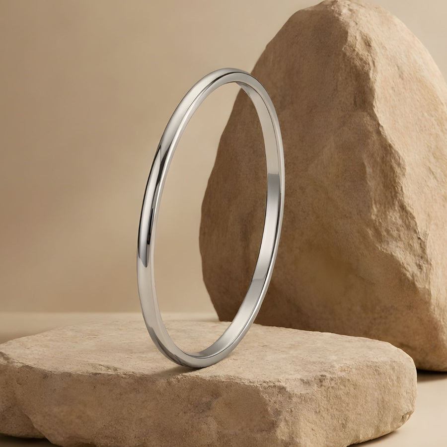 Round Curved Thin Punjabi Kada