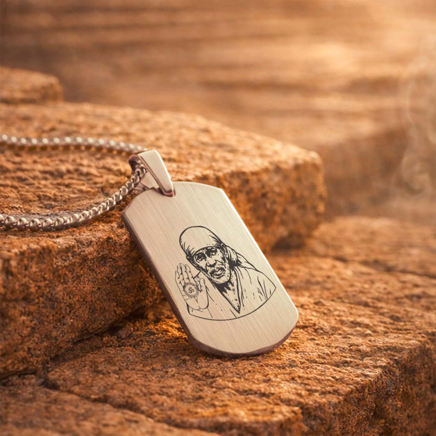 Sai Baba Tag Necklace