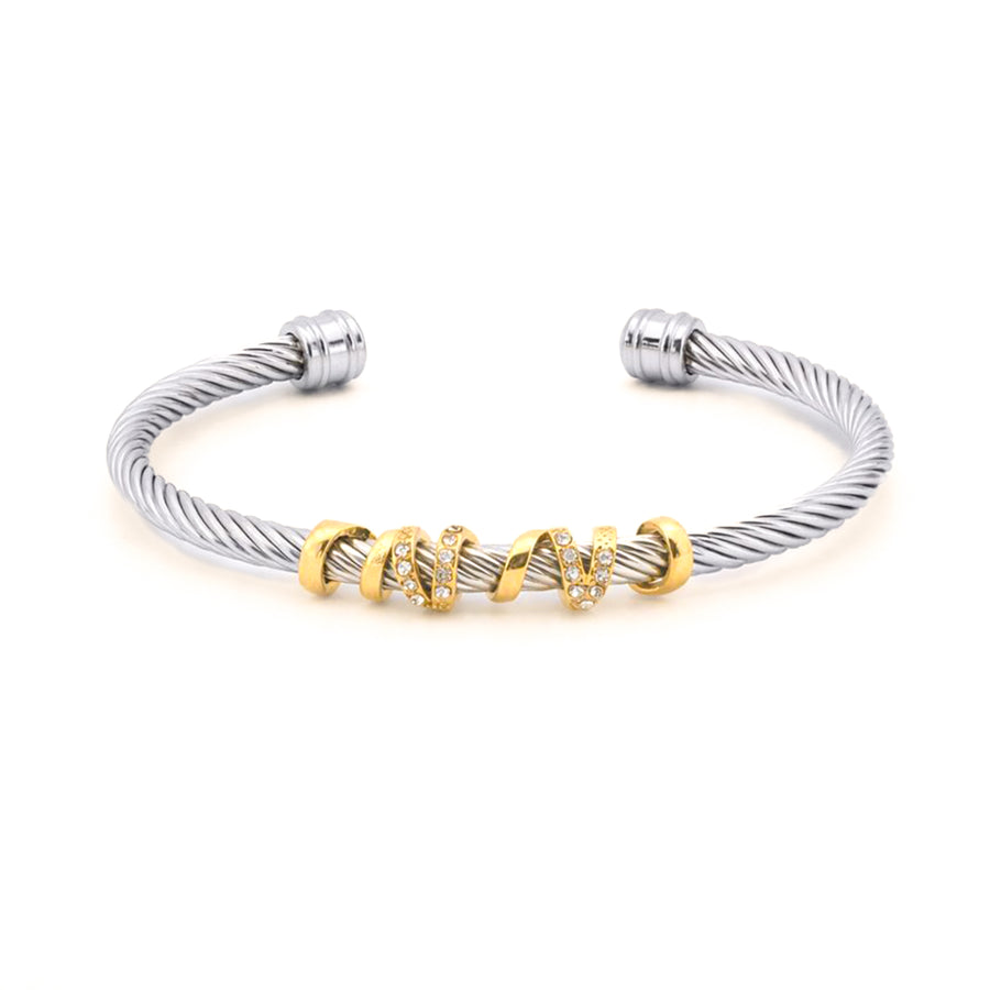 Spiral Grace Cuff Bracelet