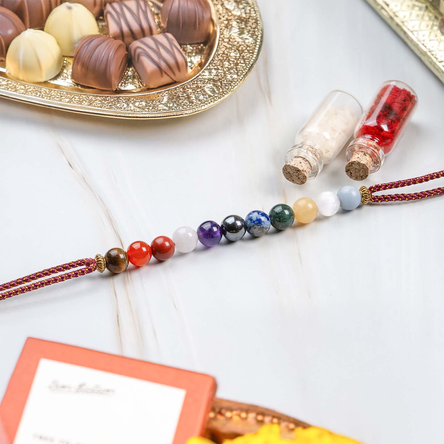 Ultimate 11 Chakra Natural Stone Rakhi