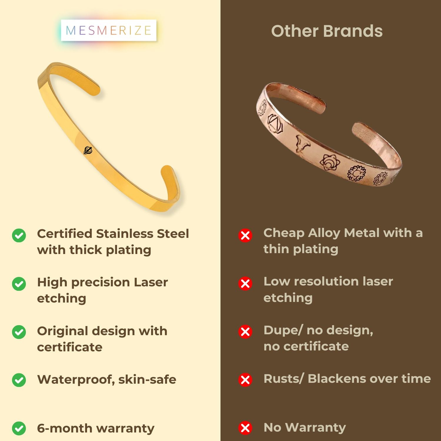 Khanda Gloss Cuff Adjustable Bracelet Black