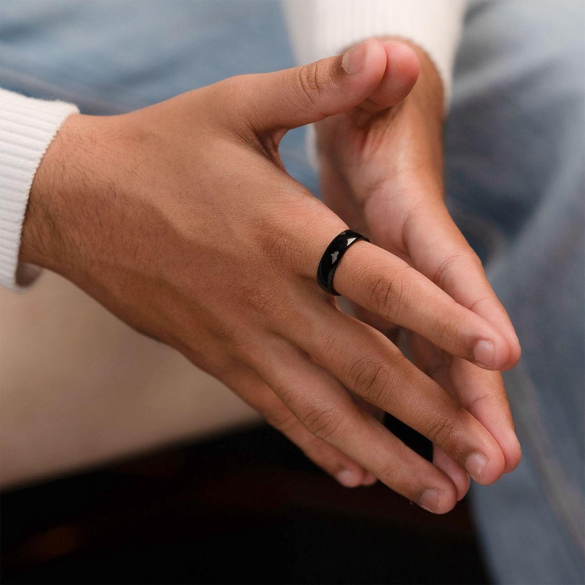 Vulcan Tungsten Black Ring