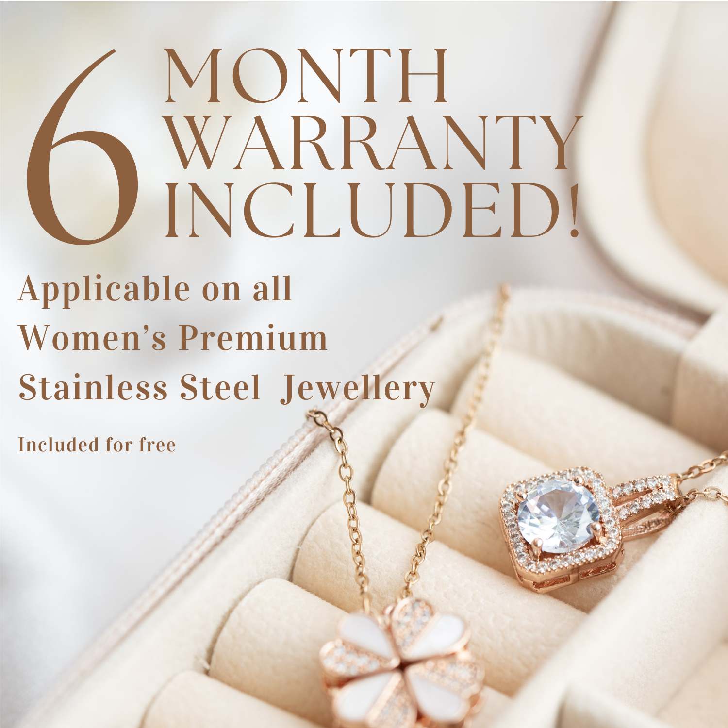 W Premium Jewellery Virgo Necklace Earring Set (22 Aug - 22 Sep)