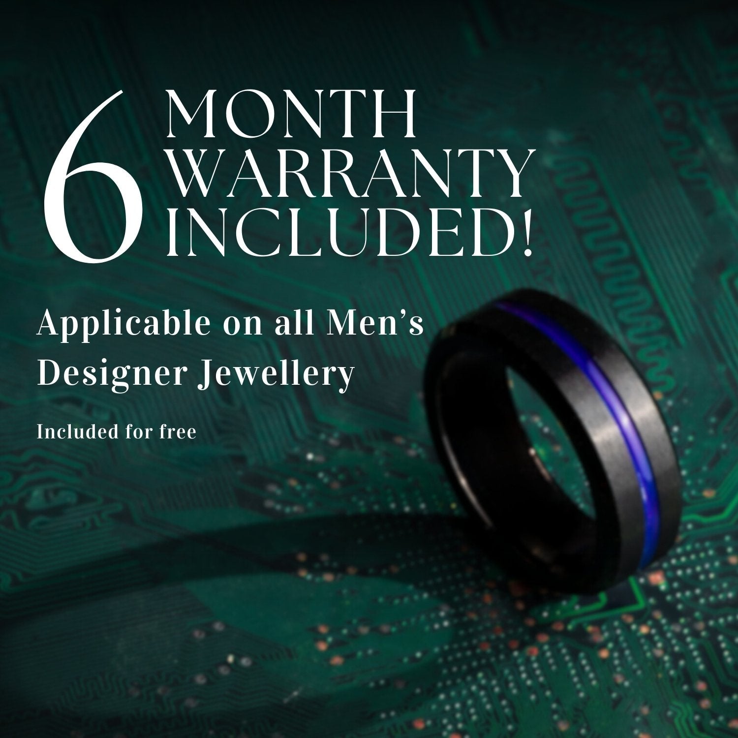 Gold Multi-Faceted Mirror Finish Tungsten Carbide Band Ring