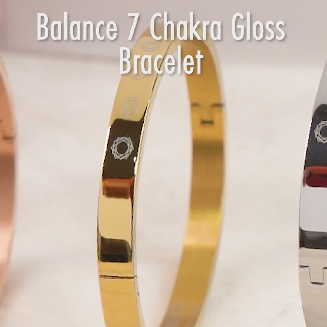 Rose Gold Balance 7 Chakra Gloss Bracelet