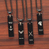 Black Airforce Combat Mini Bar Necklace