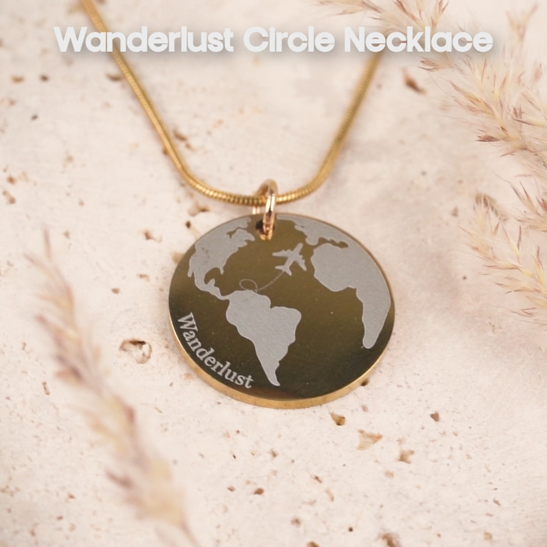 Wanderlust Circle Necklace Silver