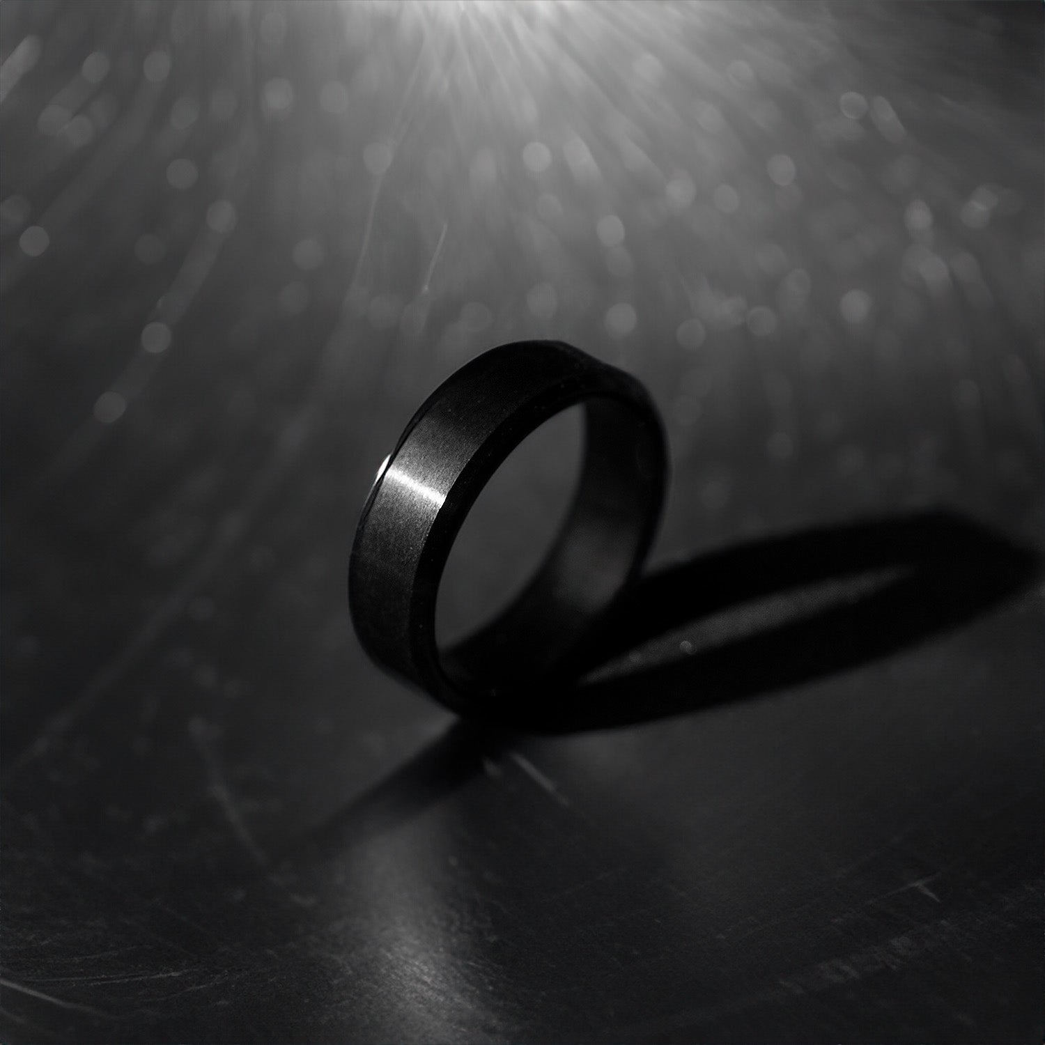 M Premium Jewellery Black Jerry Ring